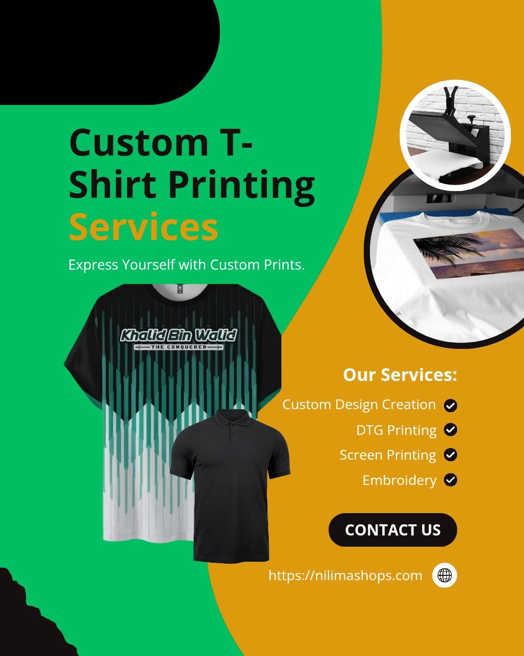 Nilima Shops Premium 3D Print Dawah T-Shirt
