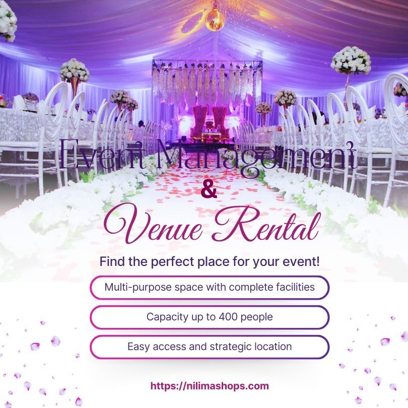 Nilima Shops – Event Management & Rental Service